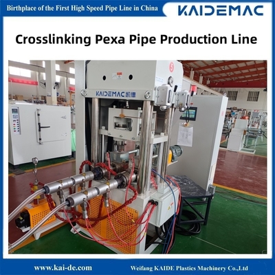 Peroksida Crosslinking PEX Pipe Making Machine Dual Tube Extruding Line