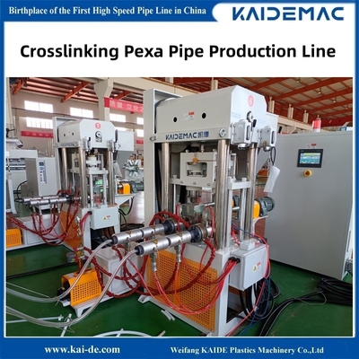 Dual Tube PEX-A Peroksida Crosslinking Pipe Making Machine Line 16 - 32mm