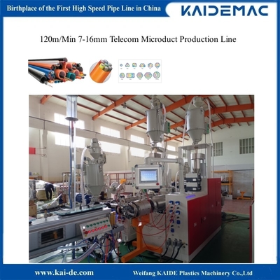 PE HDPE Microduct Production Line 7-16mm 2cara 4cara hingga 24cara
