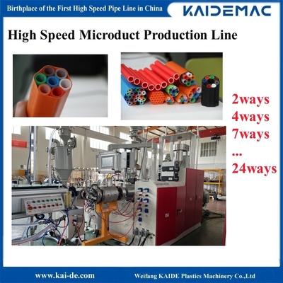 80m/Min 120m/Min Microduct Bundles Produksi Line PLC Control