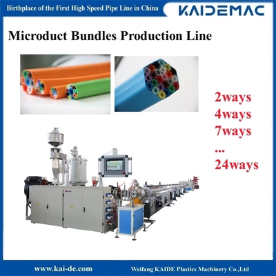 HDPE Silicon Core Tube Microduct Bundles Line Produksi 7 - 16mm 2way 4way hingga 24way