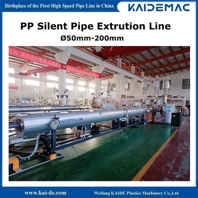 PP Soundproof Drainage Pipe Line Produksi