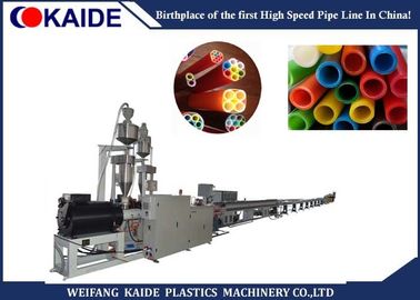 Microduct HDPE Silicone Core Pipe Line Produksi Kecepatan 60m / min, 5mm-18mm