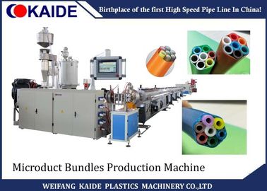 PE Microduct Bundel Lini Ekstrusi / Mesin Produksi Selubung Untuk HDPE Silicon Core Tube