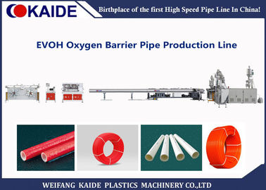 Tahan lama PE RT Pipe Extrusion Line 5 Layer EVOH Oxygen Barrier Pipe Extruder Machine