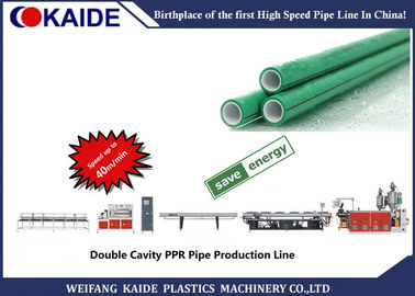 40m / Min Outlet Ganda Plastik Pipa Air Membuat Mesin / Mesin Extruder Pipa Air PPR
