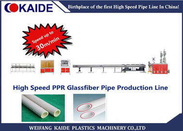 Jalur Produksi Pipa PPR Double Strand Kecepatan 40m / Min Untuk Ukuran Pipa 20-32mm