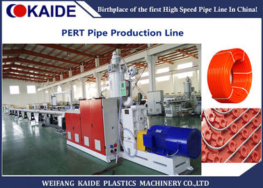 Pemanasan HDPE Pipe Line Produksi Kecepatan 35m / min Mesin Polyethylene Extrusion