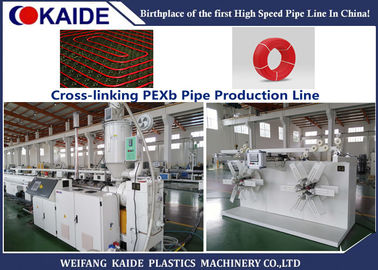 Cross Linked PE Pipe Extrusion Line 15m / min 35m / min Mesin Pembuat Pipa PEX