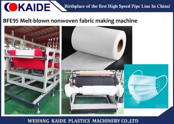 CE ISO PP Melt Blown Fabric Machine, BFE95 Lini Produksi Kain Non Woven