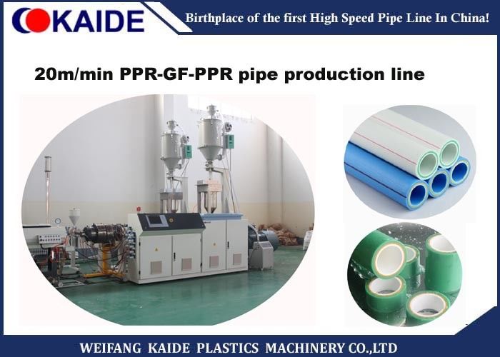 Glassfibre Reinforced PPR Pipe Production Line Untuk Pipa Komposit 3 Lapisan